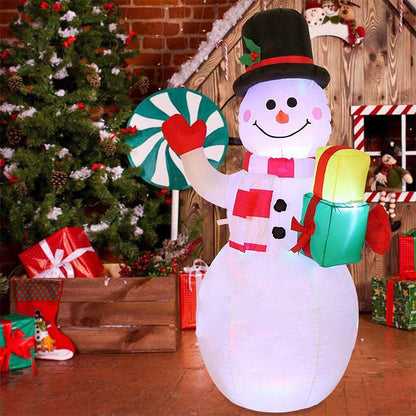 Festive LED Christmas Ornament - Snowman & Christmas Tree Decorations 8