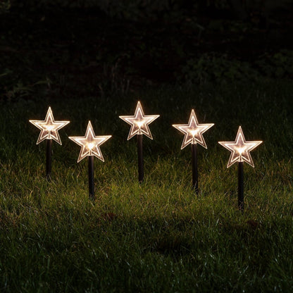 Festive LED Outdoor Star Path Lights - 10m Garden Decoration for Christmas 1