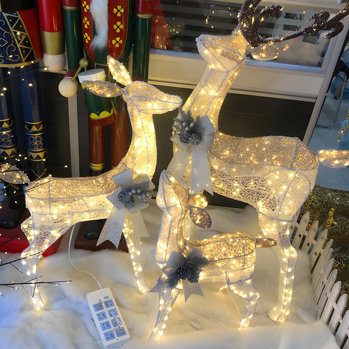 Festive Reindeer Christmas Lights - Indoor & Outdoor Holiday Decorations 0