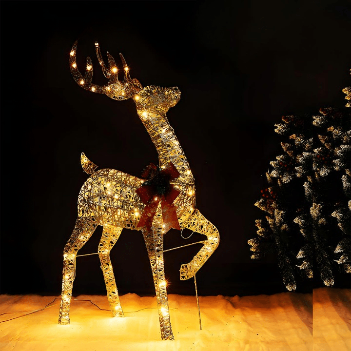 Festive Reindeer Christmas Lights - Indoor & Outdoor Holiday Decorations 10