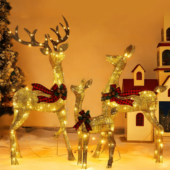Festive Reindeer Christmas Lights - Indoor & Outdoor Holiday Decorations 11