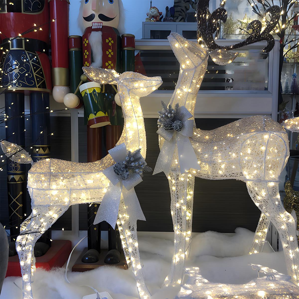 Festive Reindeer Christmas Lights - Indoor & Outdoor Holiday Decorations 2