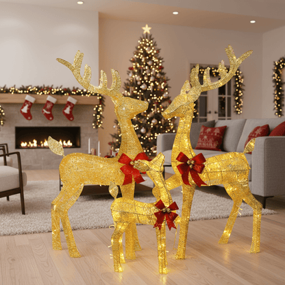 Festive Reindeer Christmas Lights - Indoor & Outdoor Holiday Decorations 9