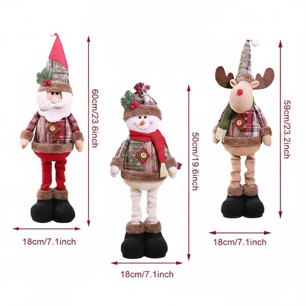 Festive Santa Doll - Charming Holiday Table Decoration for Christmas 2024 5