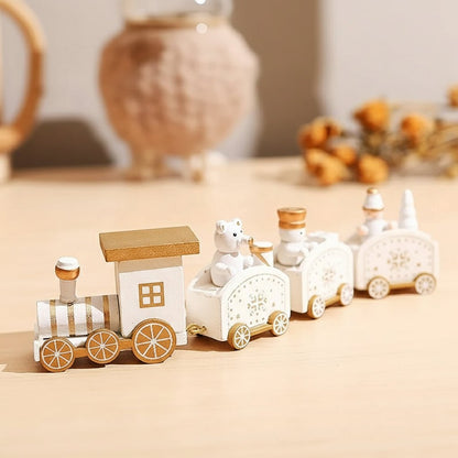 Festive Train Christmas Decoration - Wooden & Plastic Christmas Ornaments for Tree 12