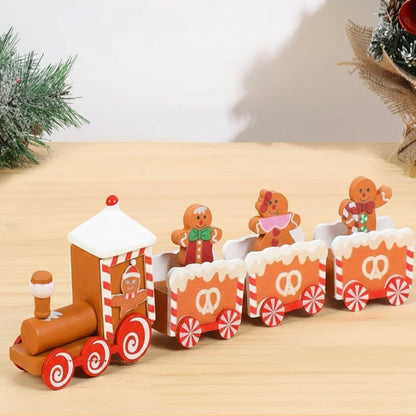 Festive Train Christmas Decoration - Wooden & Plastic Christmas Ornaments for Tree 16