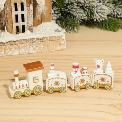 Festive Train Christmas Decoration - Wooden & Plastic Christmas Ornaments for Tree 20