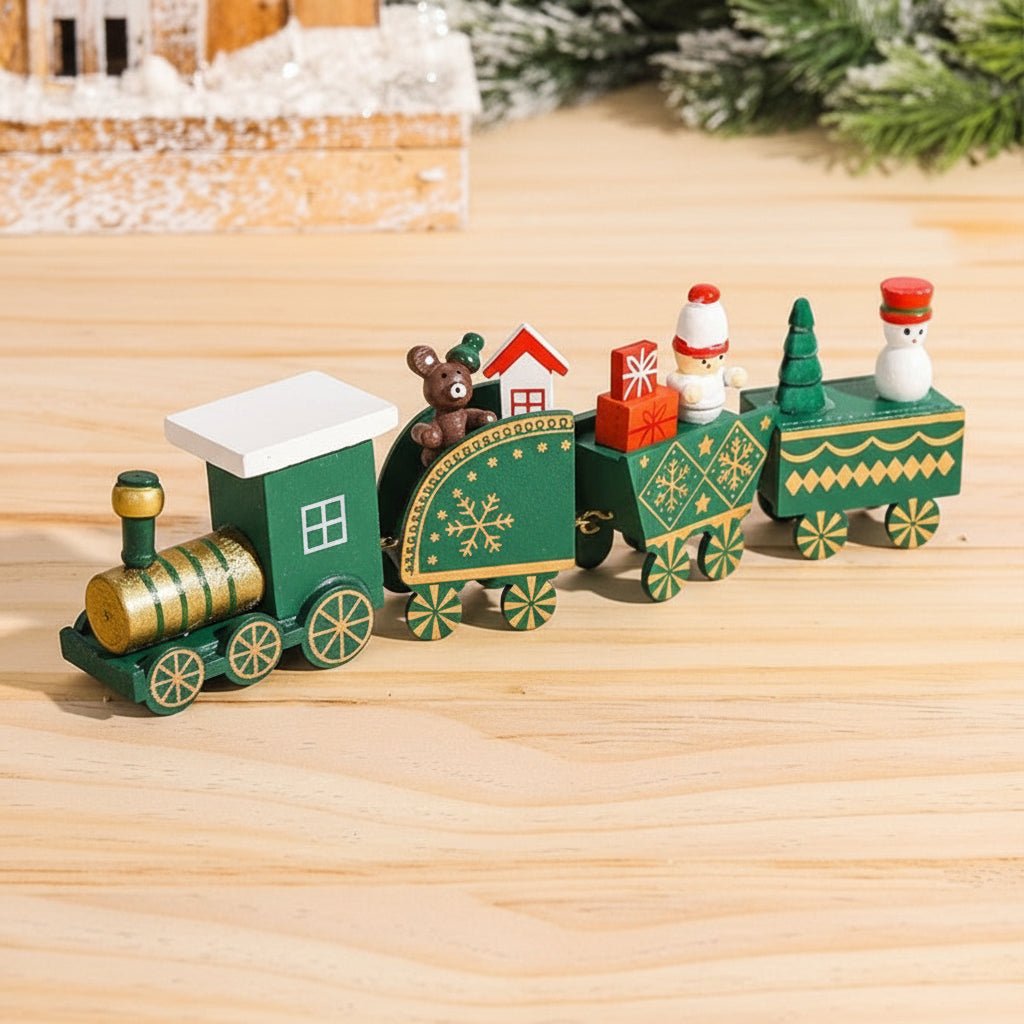 Festive Train Christmas Decoration - Wooden & Plastic Christmas Ornaments for Tree 22