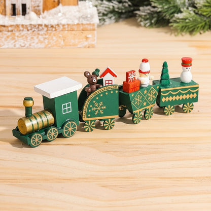 Festive Train Christmas Decoration - Wooden & Plastic Christmas Ornaments for Tree 22