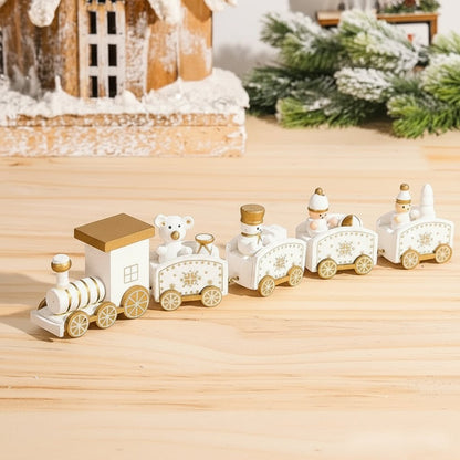Festive Train Christmas Decoration - Wooden & Plastic Christmas Ornaments for Tree 24