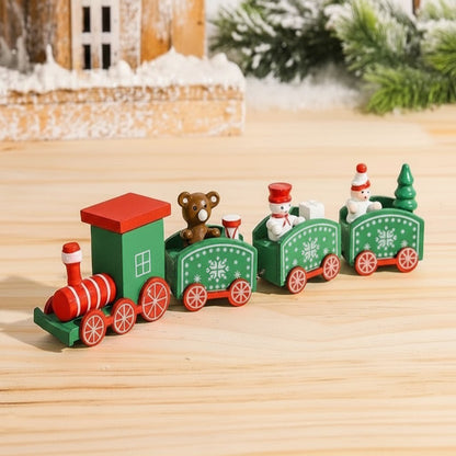 Festive Train Christmas Decoration - Wooden & Plastic Christmas Ornaments for Tree 28
