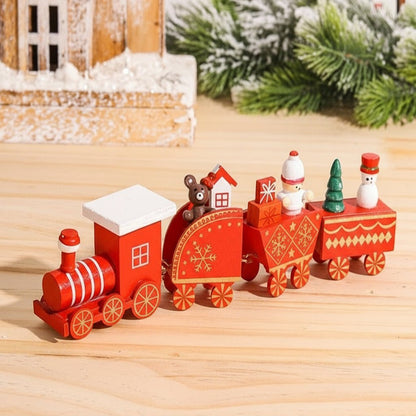Festive Train Christmas Decoration - Wooden & Plastic Christmas Ornaments for Tree 29