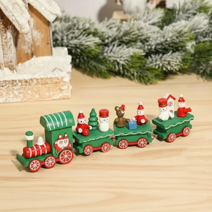 Festive Train Christmas Decoration - Wooden & Plastic Christmas Ornaments for Tree 31