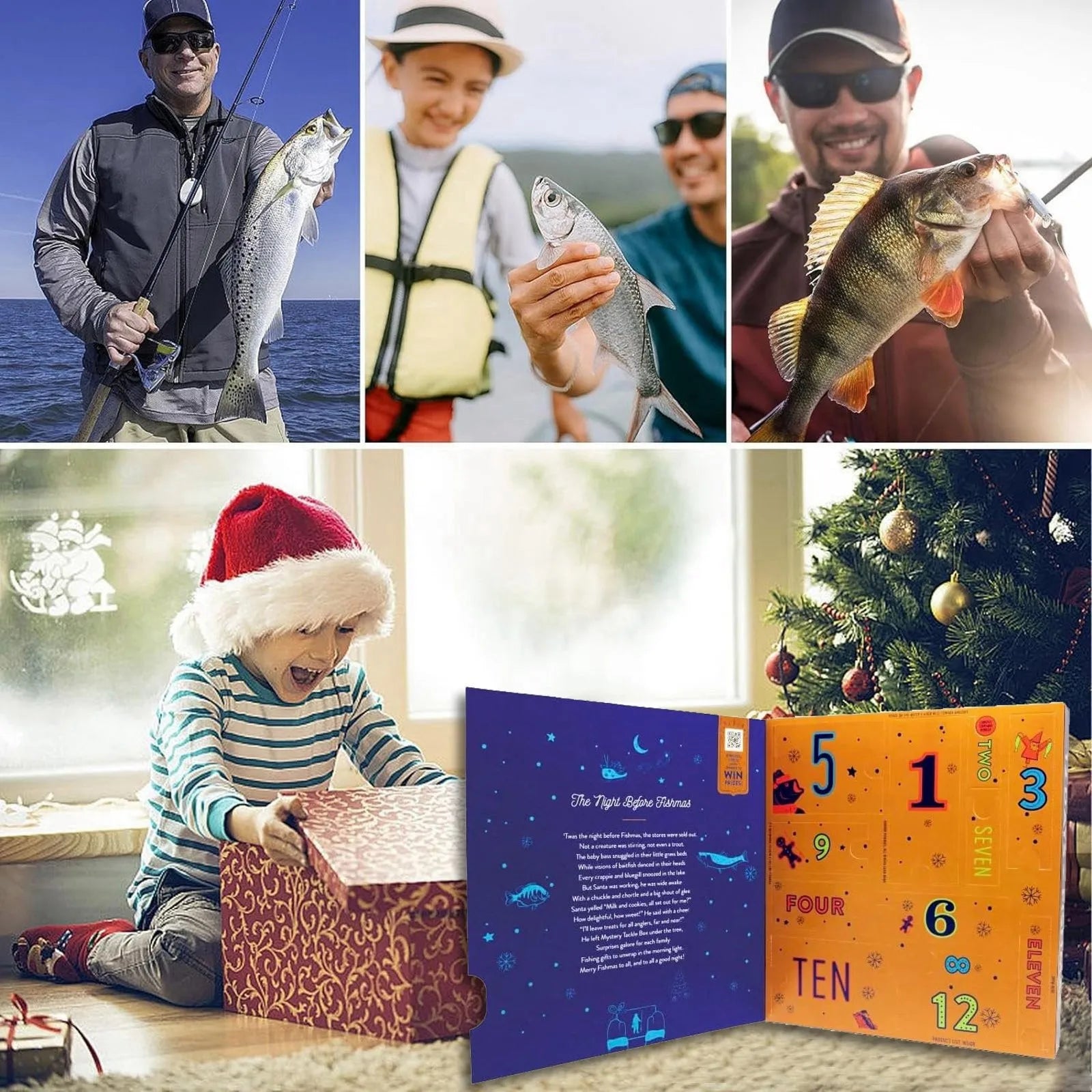 Fishing Advent Calendar - 24 Days of Fishing Surprises with Lures & Tools 1