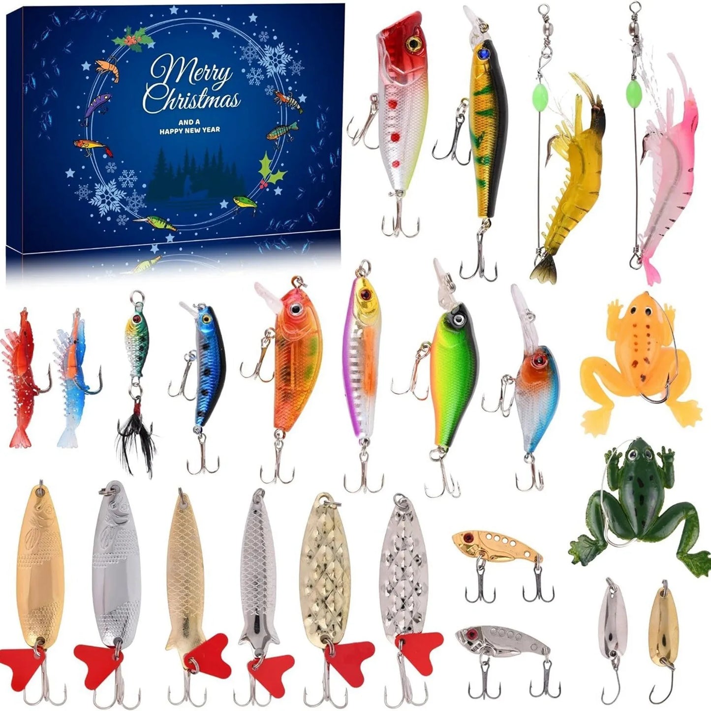 Fishing Advent Calendar - 24 Days of Fishing Surprises with Lures & Tools 2