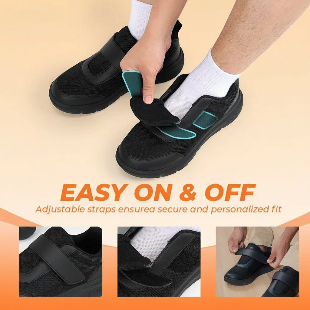 FitVille - Extra Wide Diabetic Shoes for Men with Pain Relief & Comfort 1