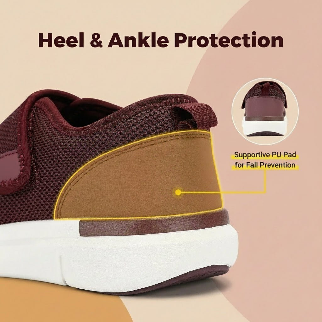 FitVille - Extra Wide Women's Walking Shoes with Adjustable Velcro Strap 5