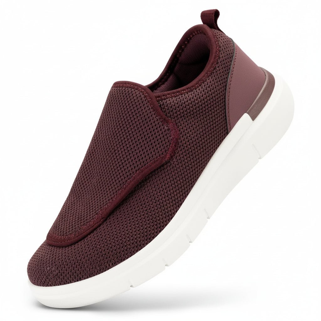 FitVille - Extra Wide Women's Walking Shoes with Adjustable Velcro Strap 6