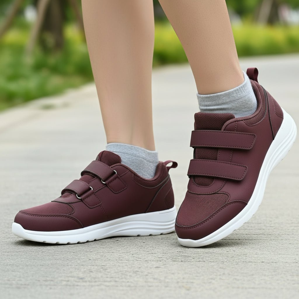 FitVille - Women's Lightweight Adjustable Diabetic Walking Shoes for Swollen Feet 0