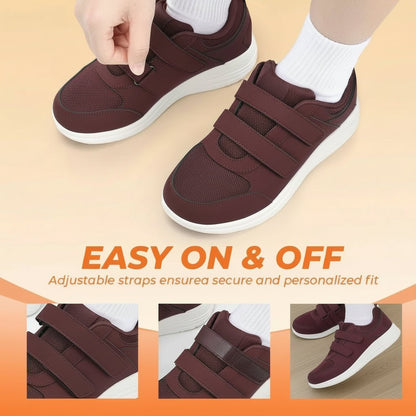 FitVille - Women's Lightweight Adjustable Diabetic Walking Shoes for Swollen Feet 1