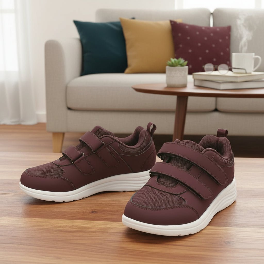 FitVille - Women's Lightweight Adjustable Diabetic Walking Shoes for Swollen Feet 3