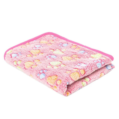 Flannel Pet Blanket with Paw Print Design - Soft, Cozy, Machine Washable for Dogs & Cats 11