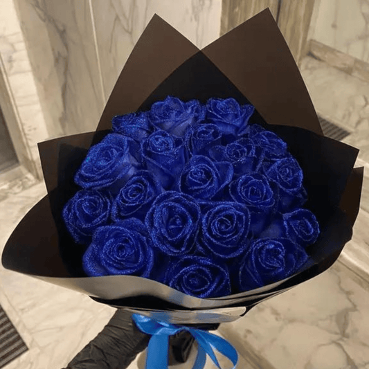 Fleurion Forever Bloom Rose | Real preserved glitter rose for romantic gifts and home decoration 0
