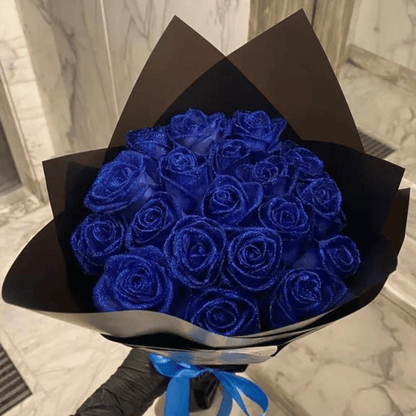Fleurion Forever Bloom Rose | Real preserved glitter rose for romantic gifts and home decoration 0