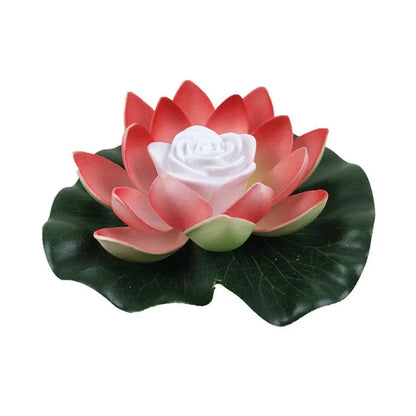 Floating LED Lotus Pond Light - Wireless Waterproof Garden Decor with Soft Glow 0