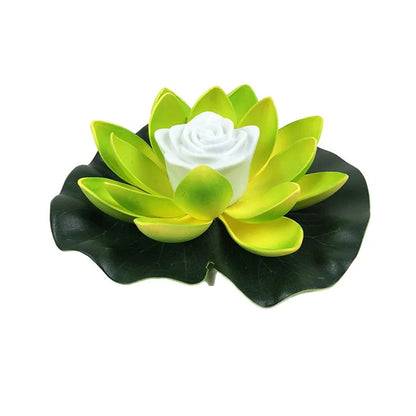 Floating LED Lotus Pond Light - Wireless Waterproof Garden Decor with Soft Glow 9