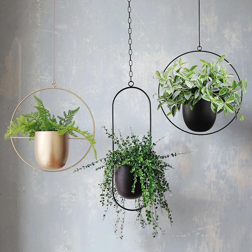 FloraFrame - Modern Minimalist Wall Plant Hanger with Adjustable Chain 1