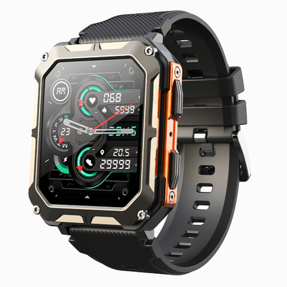 Fortix – Rugged Smartwatch Pro with Heart Rate Monitoring and IP68 Water Resistance
