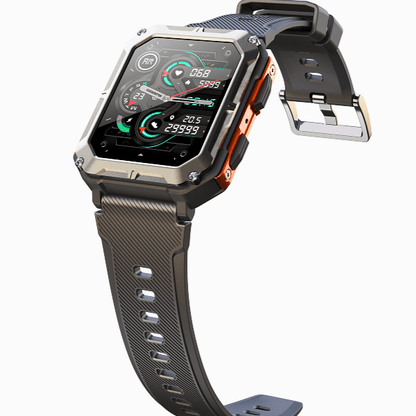 Fortix – Rugged Smartwatch Pro with Heart Rate Monitoring and IP68 Water Resistance