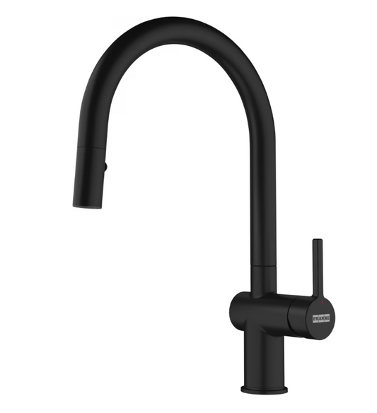 Franke Active J Kitchen Faucet Pull Out 2 Jet Spout Matte Black 1150653404
