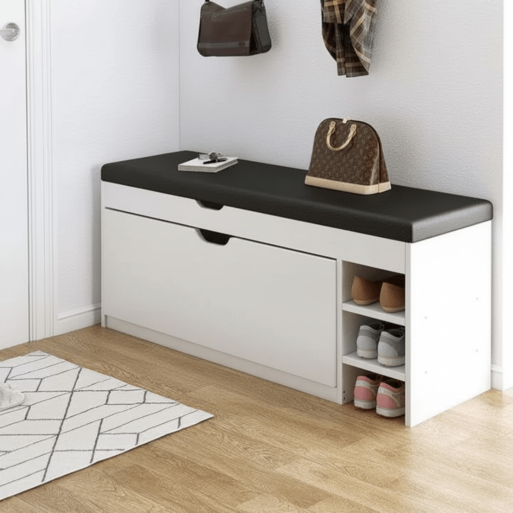 Frendorf - 3-in-1 Shoe Cabinet Bench with Folding System for Hallways 1