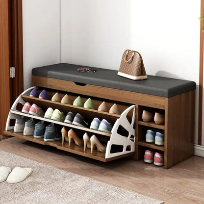 Frendorf - 3-in-1 Shoe Cabinet Bench with Folding System for Hallways 5