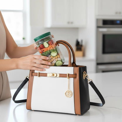 FreshKeeper - Layered Salad Shaker Jar with Built-In Sauce Cup for Freshness 6