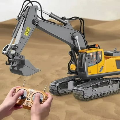 FunDrive Remote Control Excavator and Dump Truck Set for Kids - Durable, Easy to Use, Great Gift 2