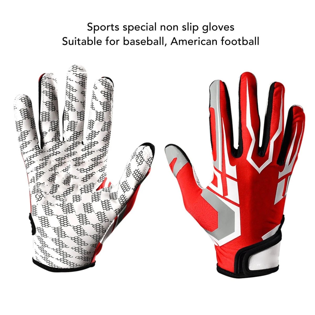 GRIPSTER – Non-slip baseball and football gloves with high grip and protective padding for youth and adults 3