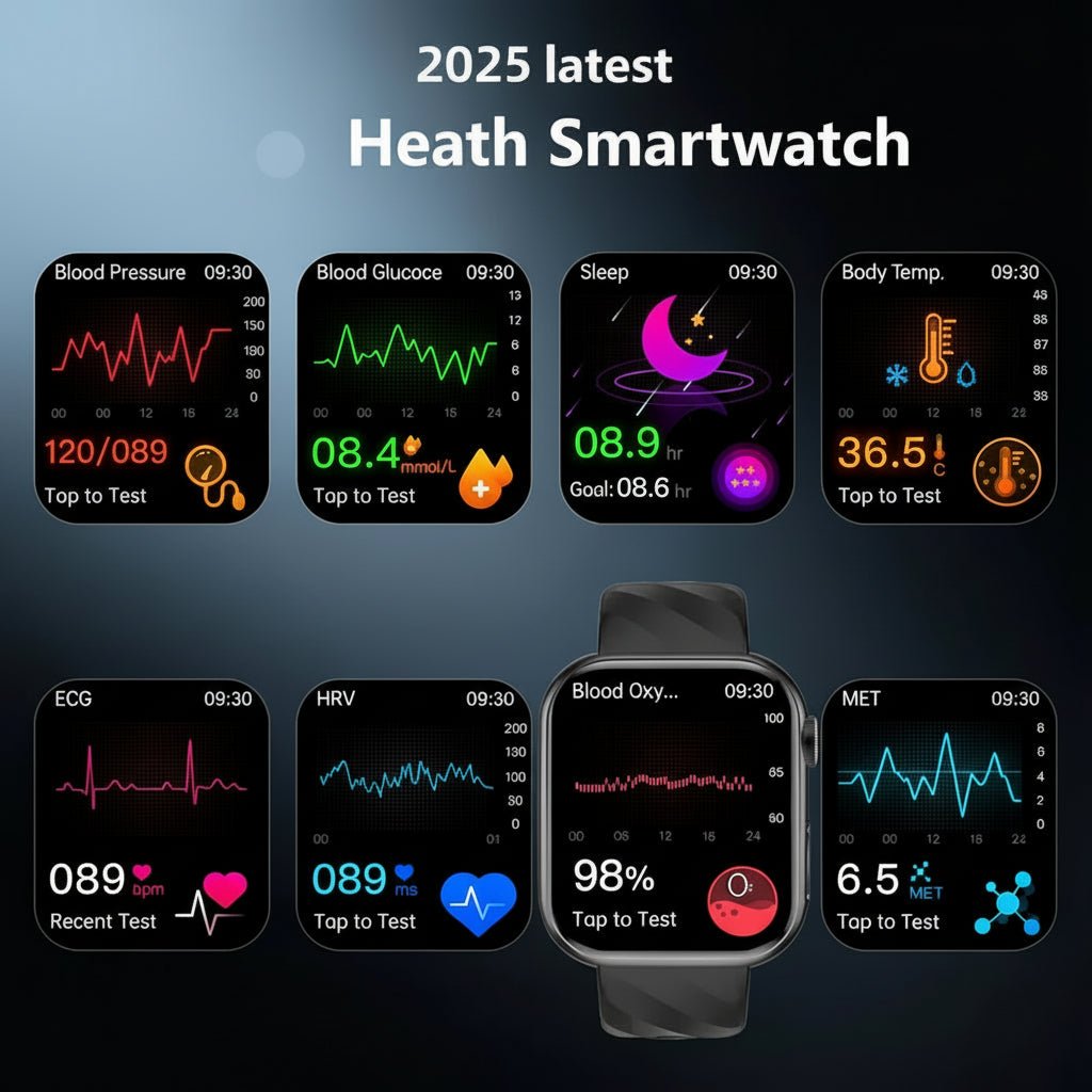 TECHVITAL – Geavanceerde Gezondheidsmonitor met Glucose- en ECG-monitoring