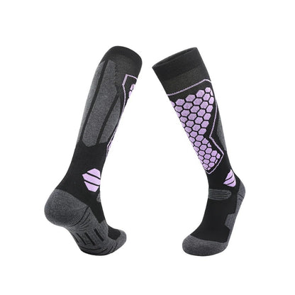 GTUBIKE Thermal Winter Ski Socks - Moisture-Wicking Wool, Unisex, Knee-High 7