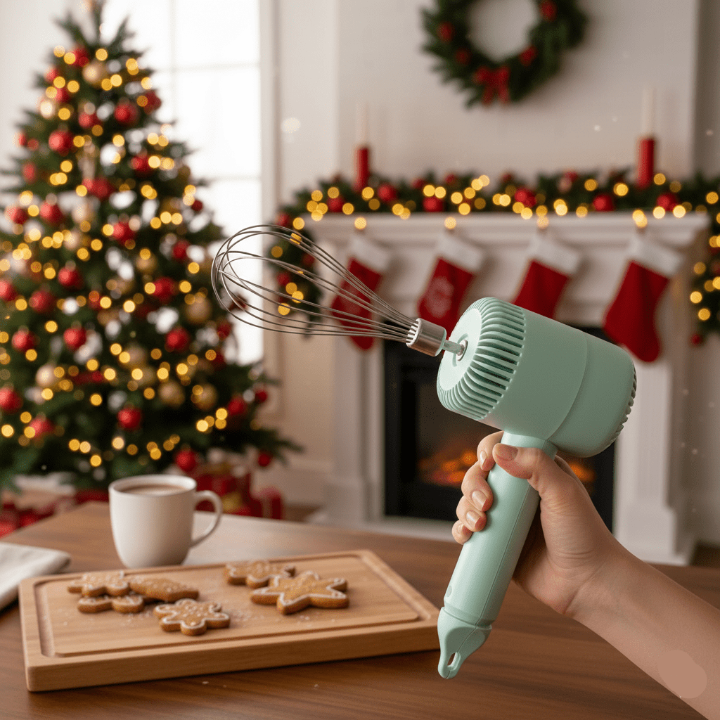 MIX GO – Mini Wireless 200W Electric Hand Mixer with 3 Speed Settings