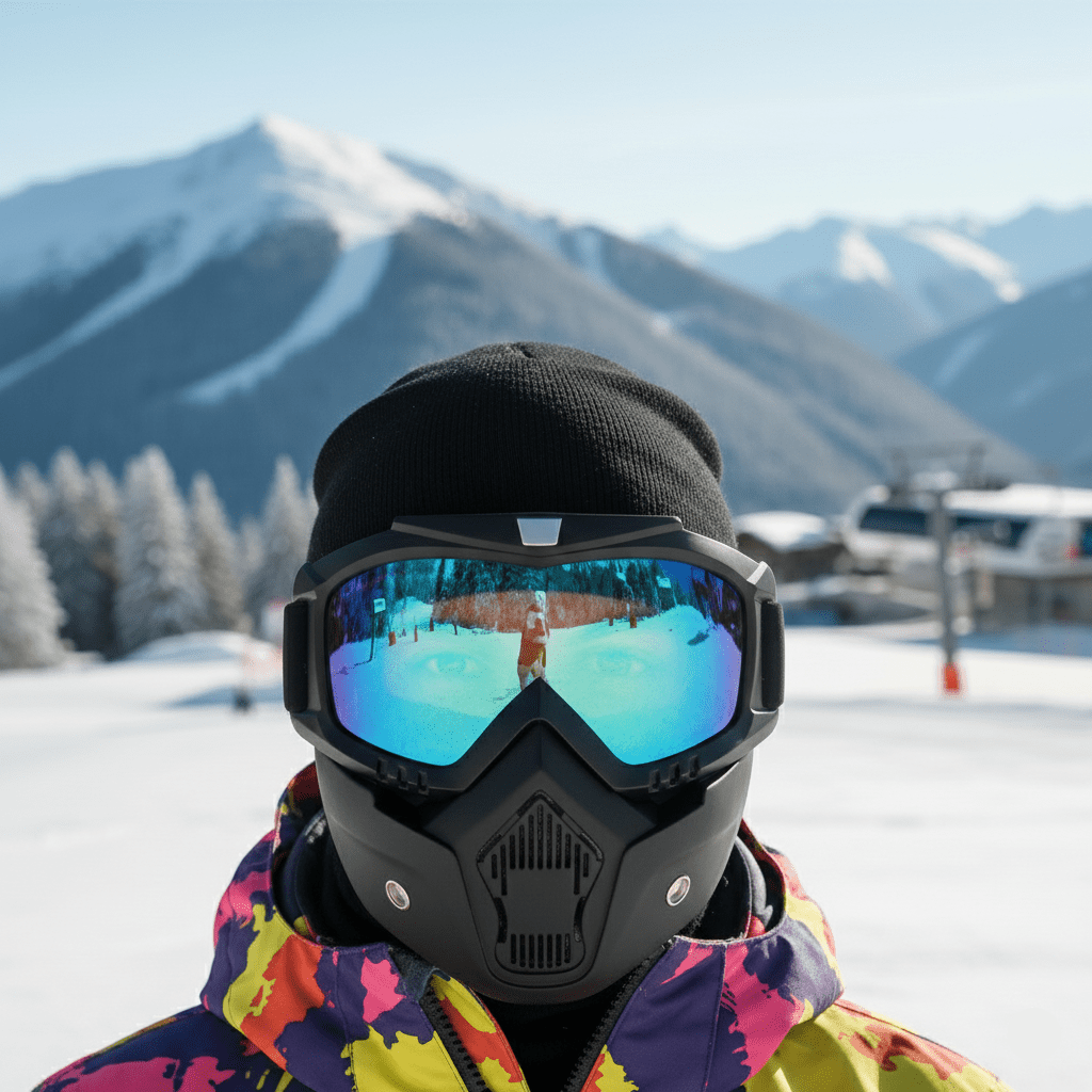 BLIZZARDFRAME – Full Face Ski Mask with Unbreakable TPU Frame & Crystal Clear PC Lens