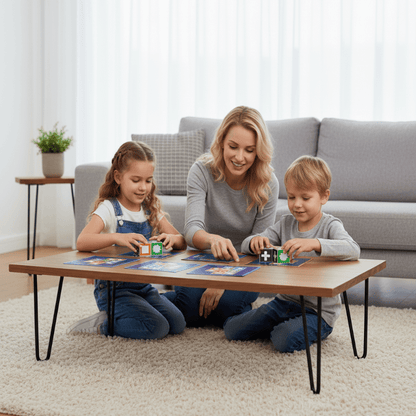 PLAYBLOCKS – 60 Card Pattern Matching Game with 20 Colorful Blocks for Kids & Family Funttern Matching Game with 20 Colorful Playable Blocks