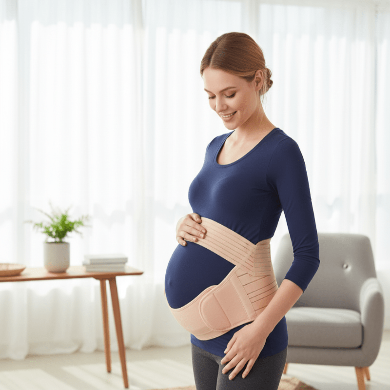 EMBRAVA – 3-in-1 Pregnancy Support Band for Comfort & Stability, Adjustable & Breathable
