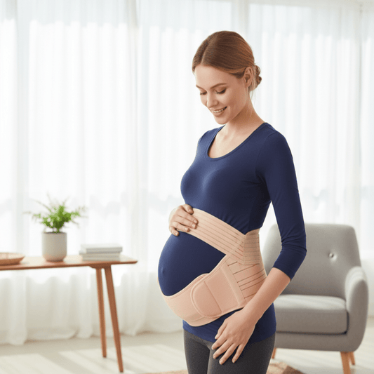 EMBRAVA – 3-in-1 Pregnancy Support Band for Comfort & Stability, Adjustable & Breathable