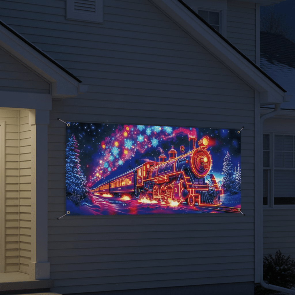 NEON BACKDROP – Durable Glow Decoration for Holiday Parties