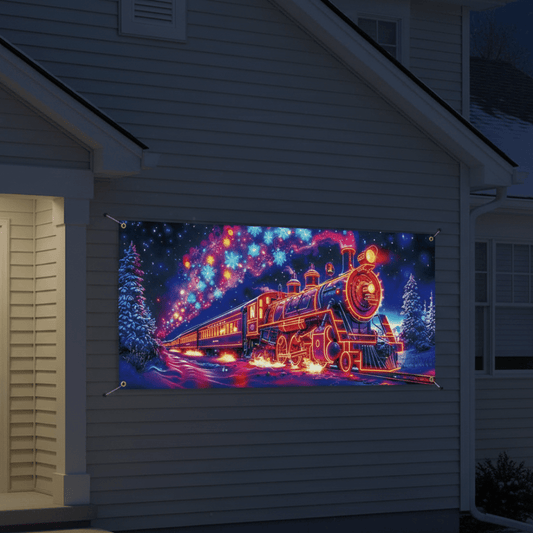 NEON BACKDROP – Durable Glow Decoration for Holiday Parties