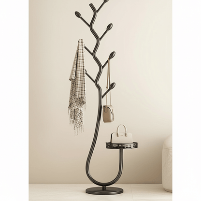 Arbolé Studio Wooden Coat Stand | Minimalist standing coat rack for modern interiors