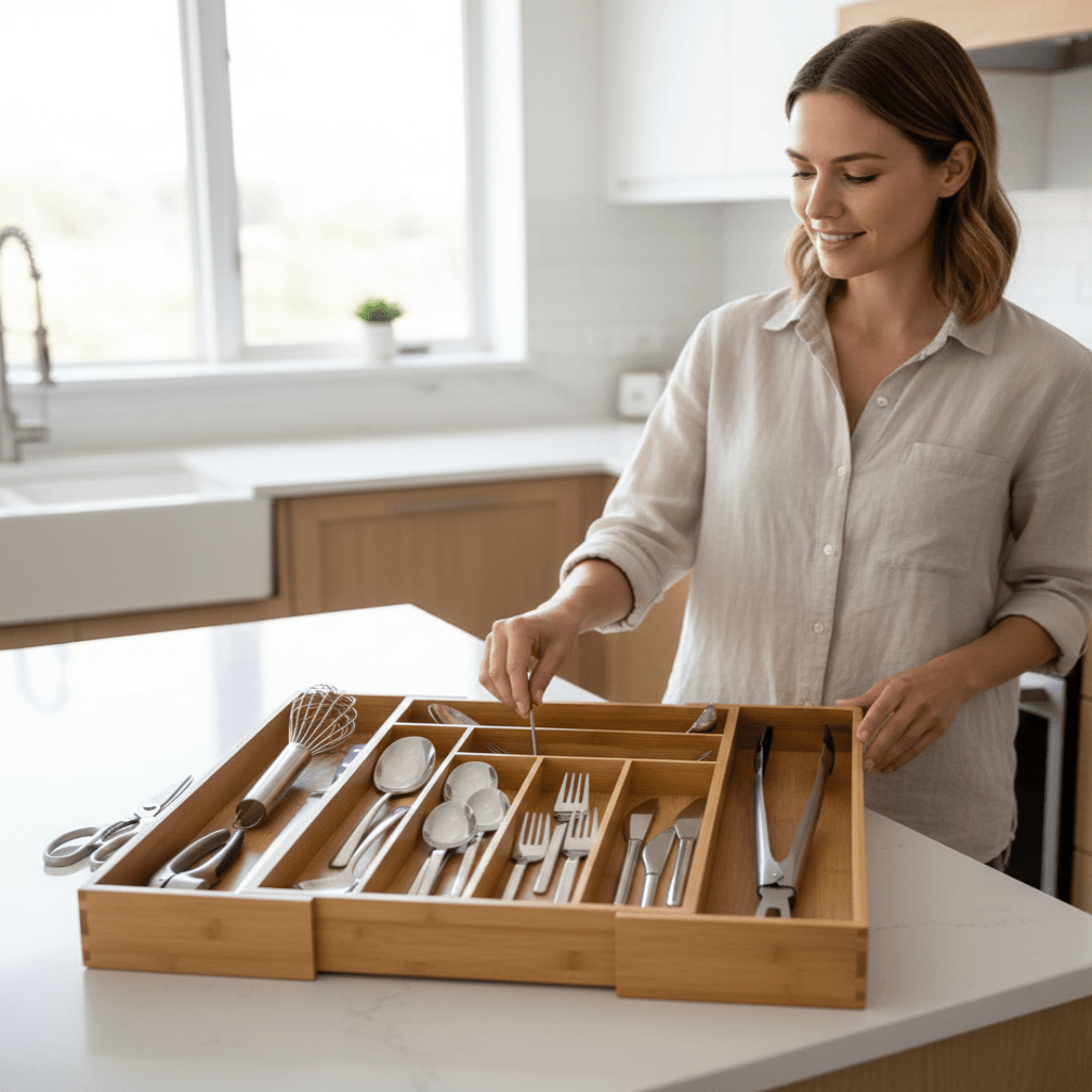DRAWER FLEX – Adjustable Eco-Friendly Drawer Organizer